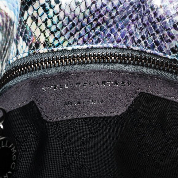 Stella McCartney Vegan Eco Python Oleographic Falabela Chain Tote - Picture 12 of 12